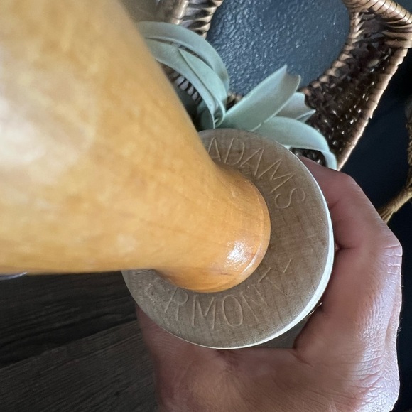 Vintage 12”  Wooden J.K. Adams Rolling Pin, Signed Collectible Made VERMONT - Picture 5 of 5